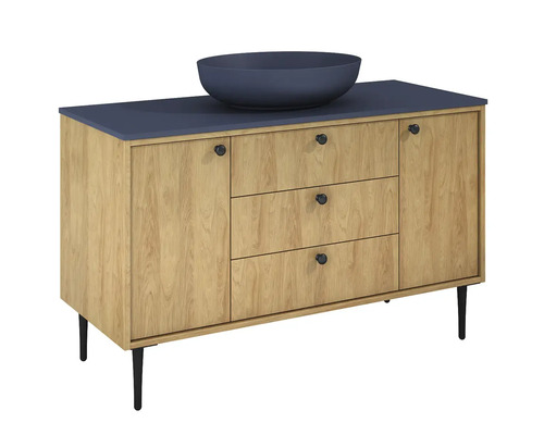 Skrinka pod umývadlo so zásuvkami a umývadlom na dosku