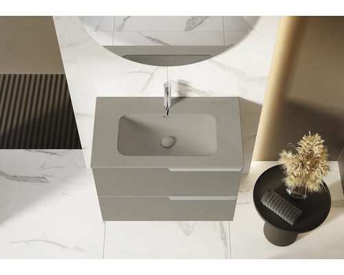 Skrinka pod umývadlo s dvoma zásuvkami a umývadlom na dosku v kúpeľni