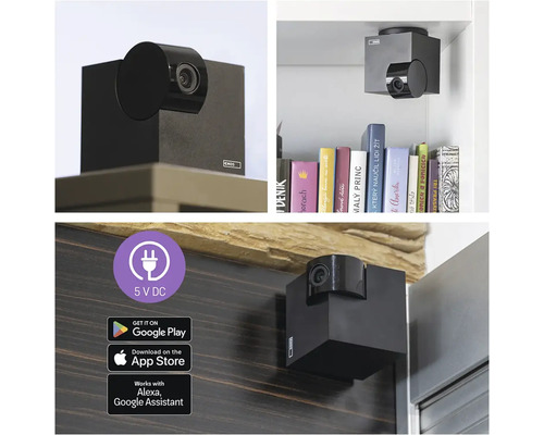 Vnútorná monitorovacia kamera namontovaná na rôznych miestach