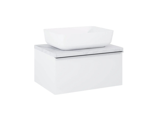 Umyvadlová skrinka s umývadlom na dosku do kúpeľne