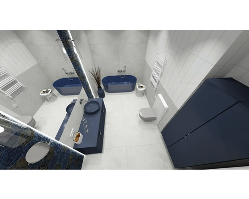 Svetlá kúpeľňa s vaňami, umývadlami a nábytkom