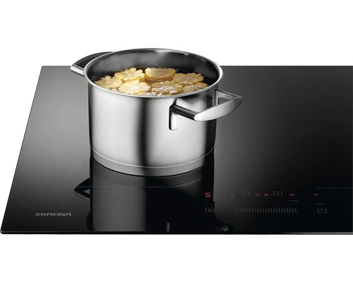 Indukčná varná doska s hrncom a obsahom