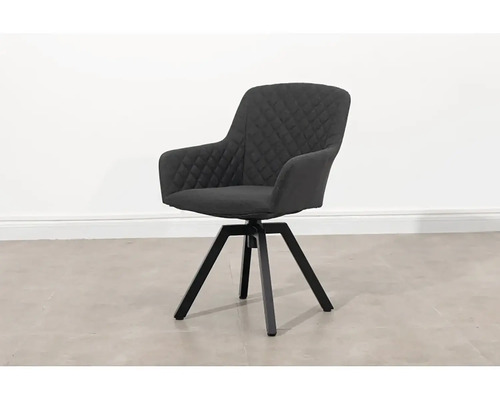 Otočná stolička s opierkami a prešívaným poťahom