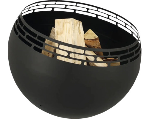 Oceľové ohnisko s palivovým drevom