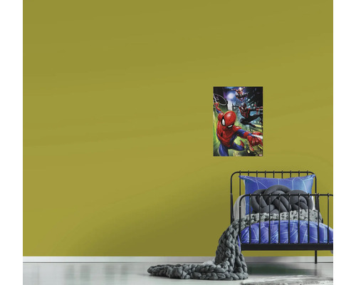 Nástenná maľba s motívom Spider-Mana v detskej izbe