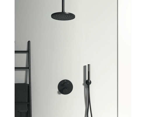 Sprchová armatúra s hlavovou sprchou, ručnou sprchou a termostatom