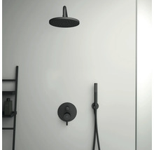 Sprchový systém s hlavovou sprchou, ručnou sprchou a termostatickou batériou na montáž na stenu