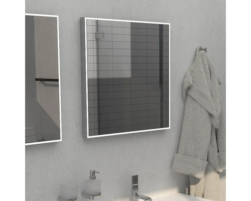 Kúpeľňa so zrkadlovou skrinkou a umývadlom