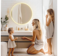 LED okrúhle zrkadlo s osvetlením Nimco ZP 28000 s dotykovým senzorom IP 44