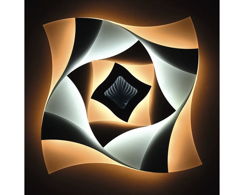 Dekoratívne LED nástenné svietidlo s abstraktným dizajnom