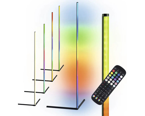 Niekoľko LED stojacích lámp s diaľkovým ovládaním