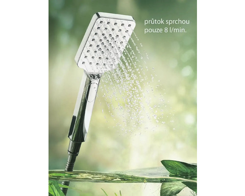 Ručná sprcha s indikátorom prietoku vody