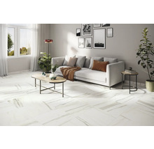 Dlažba obklad imitácia mramoru LUCCA Bianco Gold matná 60 x 60 cm