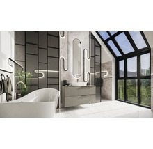 Zrkadlo do kúpeľne s osvetlením v ráme Jungborn Long 35 x 150 cm IP 44