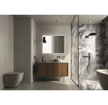 Zrkadlo do kúpeľne s osvetlením v ráme Jungborn Square 100 x 80 cm IP 44