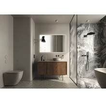Zrkadlo do kúpeľne s osvetlením v ráme Jungborn Square 120 x 80 cm IP 44