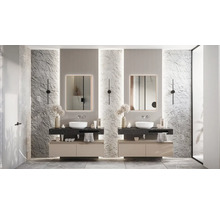 Zrkadlo do kúpeľne s osvetlením v ráme Jungborn Square 60 x 80 cm IP 44