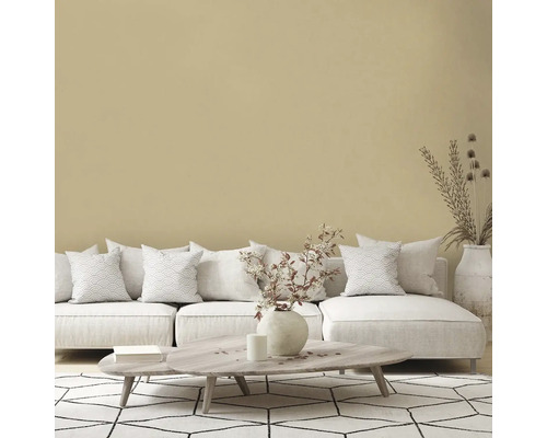 Obývacia izba s pohovkou, vankúšmi, stolom, dekoráciou a kobercom pre útulnú atmosféru