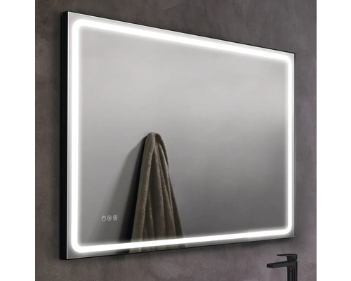 Obdĺžnikové zrkadlo s LED osvetlením do kúpeľne.