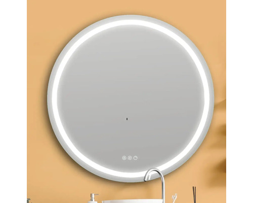 Okrúhle kúpeľňové zrkadlo s LED osvetlením