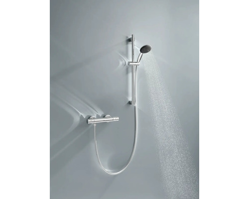 Sprchová súprava s ručnou sprchou, sprchovou tyčou a termostatom