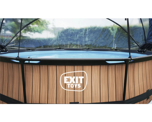 Nadzemný bazén so strechou a logom Exit Toys