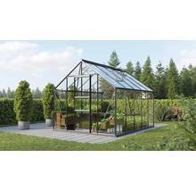 Skleník Vitavia Meridian 1 8300 sklenený 3 mm 257x321 cm čierny