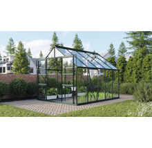 Skleník Vitavia Meridian 2 8300 sklenený 3 mm 257x321 cm zelený