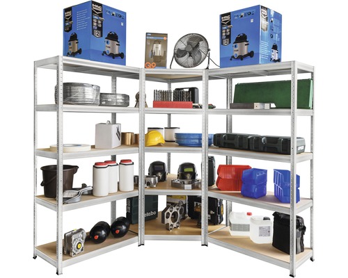 Regálový systém s náradím a príslušenstvom
