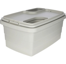 Nádoba na krmivo z plastu s vekom