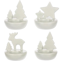 Sada svietnikov s rôznymi vianočnými motívmi