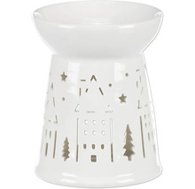 Aroma lampa z keramiky so zimnými motívmi