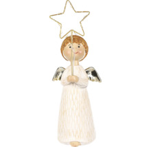 Anjelská vianočná dekorácia s hviezdou