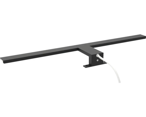 Čierne nástavné svietidlo s káblom