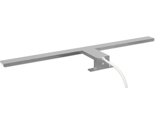 Strieborné LED zrkadlové svietidlo s káblom