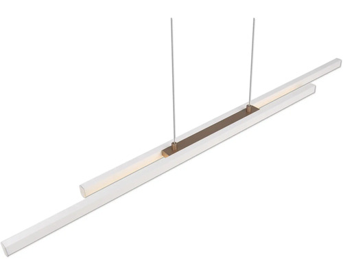Lineárne LED závesné svietidlo s dvomi svetelnými prvkami