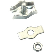 Svorka oceľového lana so skrutkou, doskou a maticou