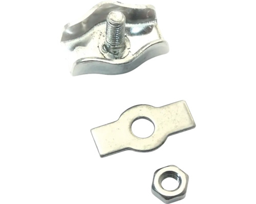 Svorka oceľového lana so skrutkou, doskou a maticou