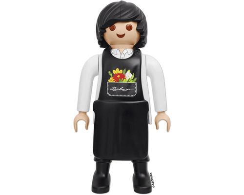 Hračka Lechuza so zásterou a kvetinovým motívom