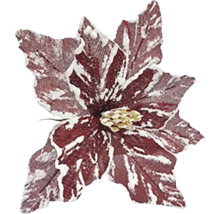 Dekoratívny kvet vianočnej hviezdy s trblietkami