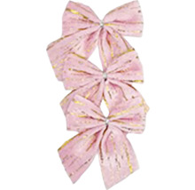 Tri ozdobné mašle pre slávnostné dekorácie