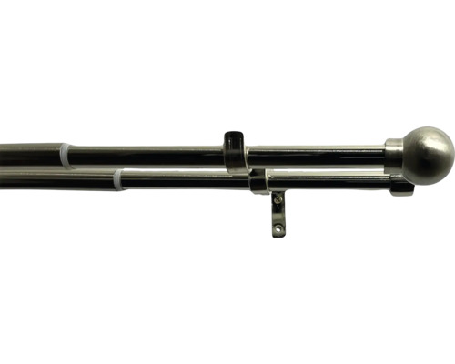 Dvojitá záclonová tyč s držiakmi a koncovkami