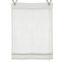 Biela skladaná roleta so zavesením na dekoráciu okien