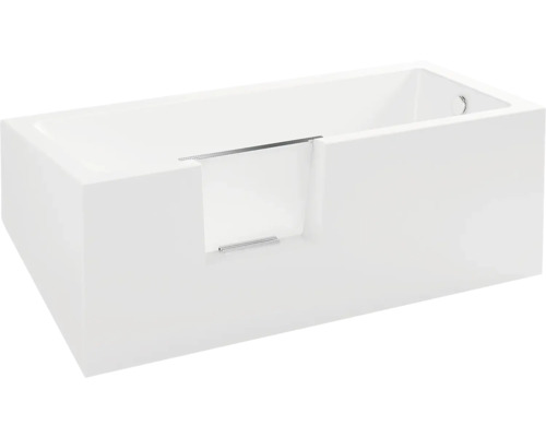 Obdĺžniková vaňa s integrovanými dverami vane