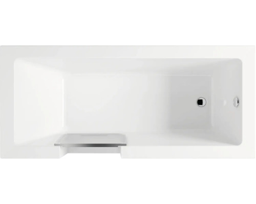 Obdĺžniková vaňa zhora s odtokom a prepadom