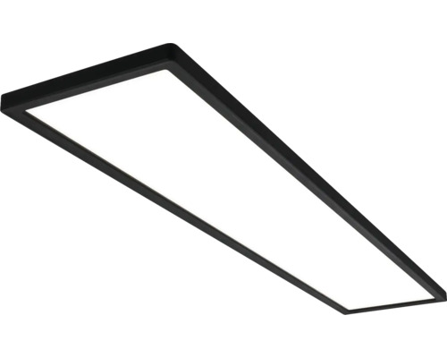 Obdĺžnikové LED stropné svietidlo s tmavým rámom