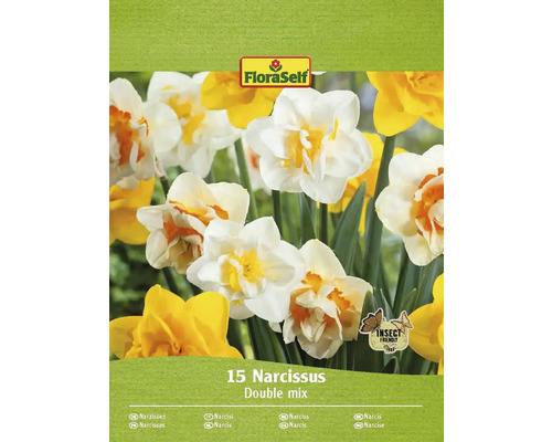 Narcisy plnokveté FloraSelf mix 10/12 15 ks