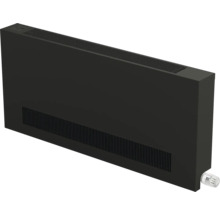Čierny radiátor s termostatickým ventilom