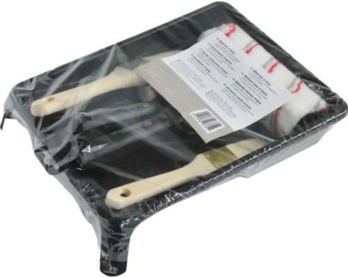 Súprava štetcov s vaničkou na farbu a valčekmi, balené