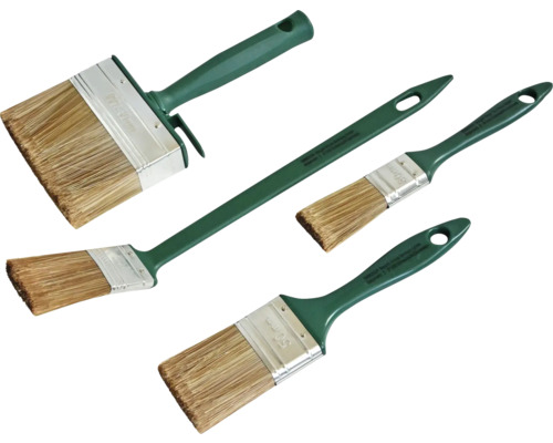 Rôzne maliarske štetce a ploché štetce na maliarske práce